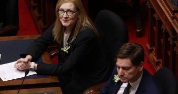 BC Finance Minister Brenda Bailey and Premier David Eby