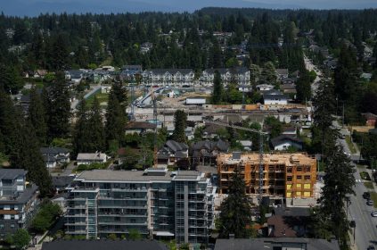 Construction in Coquitlam, B.C.