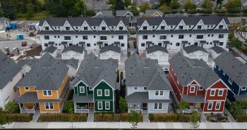 estate cottages and townhouses under construction