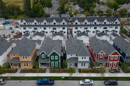 estate cottages and townhouses under construction