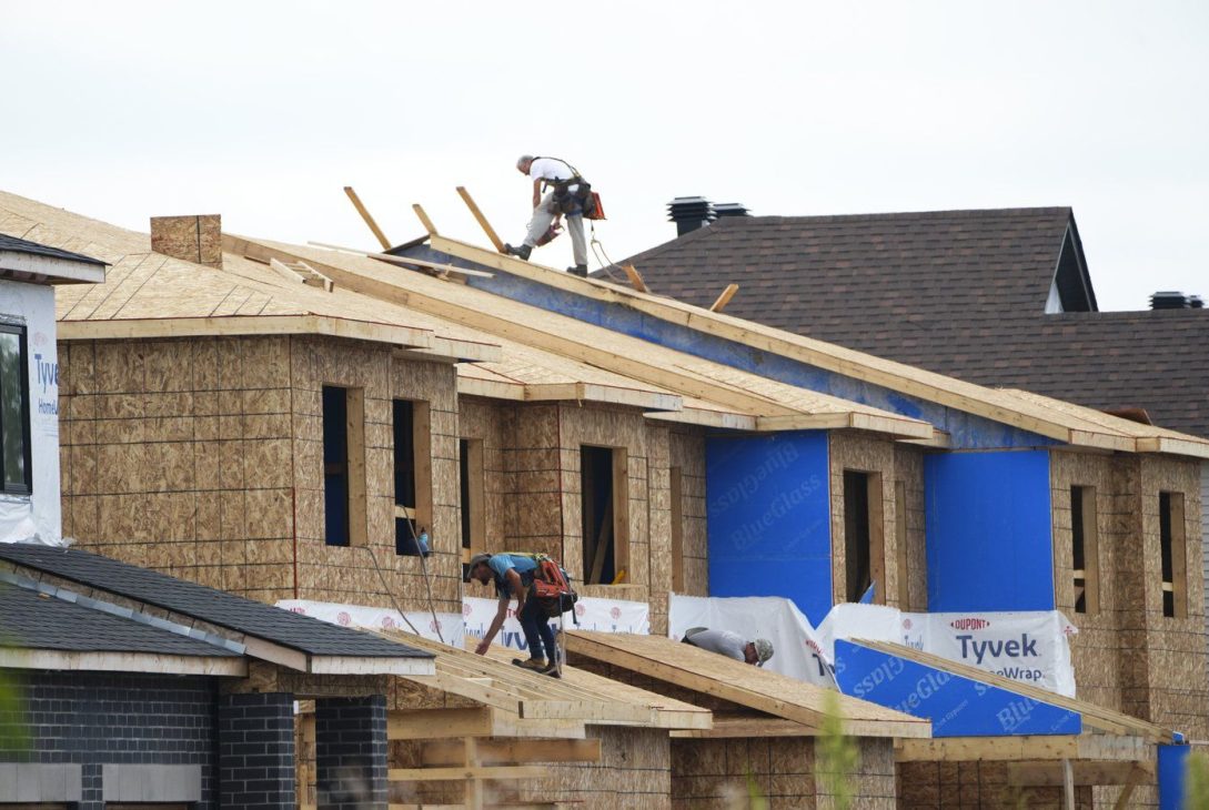 New homes are constructed in Ottawa on Monday, Aug. 14, 2023. THE CANADIAN PRESS/Sean Kilpatrick
New homes are constructed in Ottawa on Monday, Aug. 14, 2023. THE CANADIAN PRESS/Sean Kilpatrick