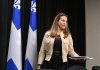 La ministre responsable de lHabitation France-Elaine Duranceau