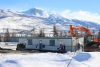 Temporary housing units in Jasper, Alberta